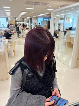 ケンジ 平塚ラスカ店(KENJE) ワインレッド/ダークブルー/デジタルパーマ/平塚駅
