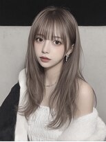 レア 新越谷(LEA) ナチュラルストレートレイヤー × ミルクティーベージュ