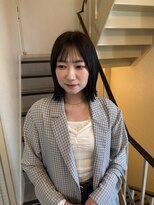 ユッカ 梅田(YUCCA) 【 YUCCA 】大人可愛い/ぱつっとボブ/オリーブブラウン