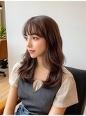 レイヤーカット_韓国顔周り前髪カット調布ケアブリーチ