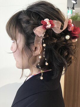 ネオリーブ ロア 鶴川店(NEOLIVE ROA) ☆卒業式ボブ編み込みハーフアップ☆鶴川 町田 美容室