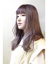 ヘアー カフェ コトノハ(hair cafe kotonoha)&nbsp;【コトノハ】パープルモーブカラーＷカラー透明感　ラベンダー