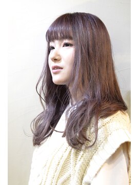 ヘアカフェ コトノハ(hair cafe Kotonoha) 【コトノハ】パープルモーブカラーＷカラー透明感　ラベンダー