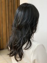 クオリス 上板橋店(QUALIS) ロングウルフレイヤー 黒髪/艶髪/地毛 サラつやロング/小顔