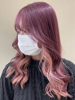 アース 三軒茶屋店(HAIR&MAKE EARTH) ピンクパープル×ミルキーピンク