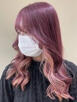 アース 三軒茶屋店(HAIR&MAKE EARTH) ピンクパープル×ミルキーピンク