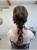〈guri〉お呼ばれ♪フェミニン編みおろし♪リボンミックス♪