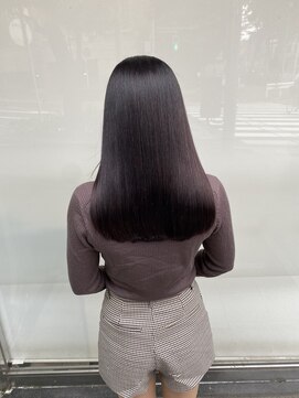 キュア 表参道(CURE) 黒髪/グレージュカラー/ココアベージュ/ヘルシーロング[表参道]