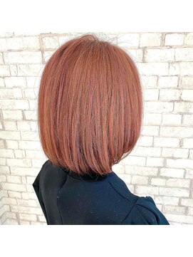 ニューヨークニューヨーク テラッソ姫路店(NYNY) 大人可愛い20代30代40代ピンク前下がりショートボブ丸みショート