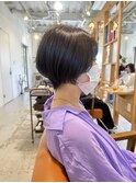 大人女性に人気ショート/アッシュグレージュ