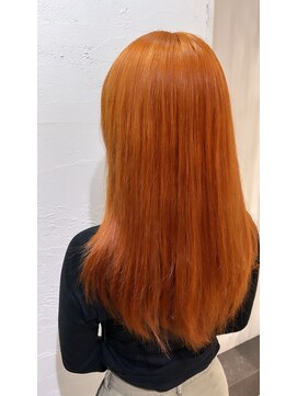 アジールヘア 池袋東口店(agir hair) コーラルオレンジジェルカラー池袋大人かわいい