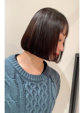 カイノ 南青山店(KAINO) 切りっぱなしボブ/切りっぱなし/髪質改善ストレート