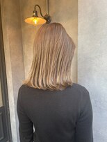 ナンバー ジルバ 立川(N° jillva) 韓国大人レイヤーブロンドベージュアッシュシンプルストレート