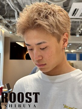 ルースト 渋谷店(ROOST) スパイキーショート×ミルクティーベージュ