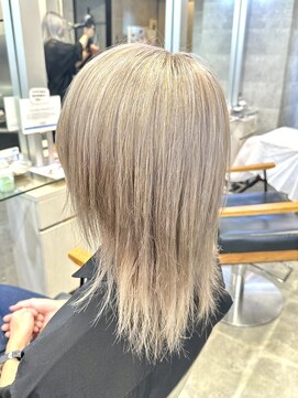 キャラ シャローネ 池袋(Chara Chalone) メンズロング/ハイトーン/ホワイトベージュ【本松】