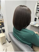 髪質改善カラー ダークブラウン