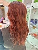 ヘアーデザイン ラクーナ(hair design La cuna) 秋カラー   オレンジカラー