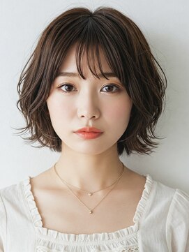 ハピネス 河原町店(Happiness) 京都河原町春のデジタルパーマ愛されピンクブラウンボブ