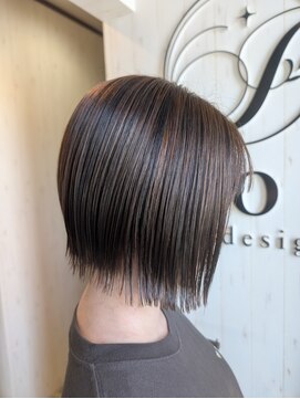イコウヘアデザイン(icou hair design) ミルフィーユカラー×ミニボブ