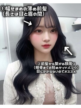 リッカ(LICCA) (licca内堀)ブルーブラック×韓国ヘア×透明感カラー