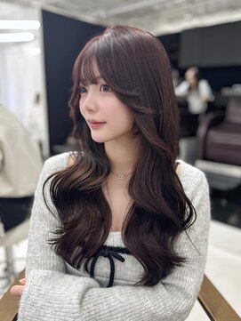 ハピネス 梅田茶屋町店(HAPPINESS) 韓国ヘア/レイヤー/顔周りカット/ブリーチなしカラー/髪質改善