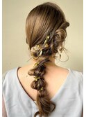 編みおろし hair
