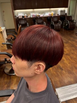 エムタニグチイプセ(M.TANIGUCHI ipse) ナチュラルマッシュ×ブリーチなし赤