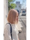【Foglia坪来】ケアブリーチ×ミルクティーベージュ