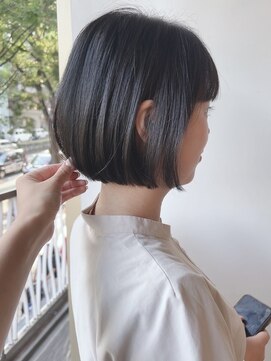 モリオフロムロンドン 原宿本店(morio from London) 【morio原宿】丸みボブ 黒髪 似合わせカット