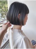 【morio原宿】丸みボブ 黒髪 似合わせカット