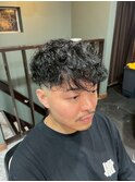 MEN’S HAIR/サーフカール/刈り上げセンターパート/柏