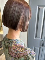 ジェコ ブラン(gecko. brun) 透明感グレージュ/切りっぱなしタッセルボブ #武蔵小山美容室