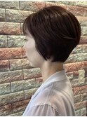 首もとすっきり丸みショート