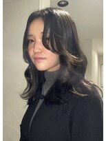 ナービス(NARVIS)&nbsp;ゆるふわパーマ/ダークアッシュ/顔まわりカット/レイヤーカット