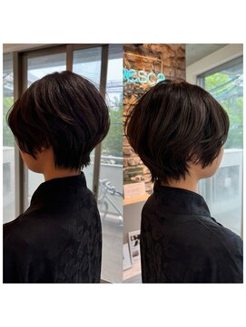 ペスカ 博多駅前店(pesca) 伸びても気にならない白髪ぼかし