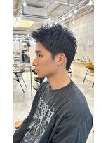 メンズサロン ロア 京都河原町(LoRE)&nbsp;【ピンパーマで作るスパイキーショート】手塚