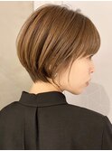 ショートボブ/丸み/絶壁ゼッペキ解消/大人癖毛くせ毛多毛/好印象