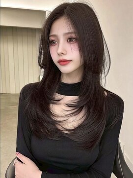 ノイズ エコル(Hair&Make NOISM ekolu ) ミディアムレイヤーカットハッシュカットウルフボブウルフカット