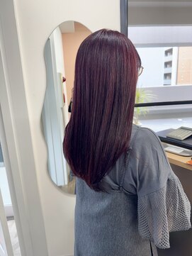 アーチ バイ ループ(arch by LOOP) ガーネットピンク×美髪ストレート縮毛矯正　0602