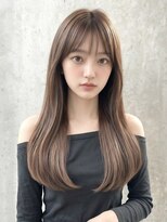 ジーナ 福岡千早(Zina) 髪質改善*ストレート韓国レイヤーロング*前髪【Zina千早】