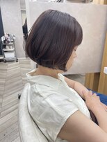 キラーナセンダイ(KiRANA SENDAI)&nbsp;丸みレイヤーボブ×カシスブラウン