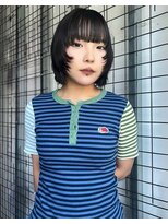 ウム(UMM) olive brown / layer bob