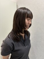 バランス ハレまち通り岡山駅前店(balance.)&nbsp;艶ブラウンのレイヤーミディ