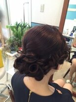 ロカット サロン(Roquat Salon)&nbsp;編み込みシニヨンアレンジ【ヘアセット　立川/八王子/立川南口】