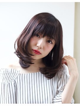 ボーテコンシェル 錦糸町(beaute concier) ダークトーンカラーワンカールミディアム【錦糸町 美容院 beaute