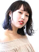 ステラ ヘア デザイン サロン(STELLA hair design salon)&nbsp;ショルダーワンレン　グラデーション×パープルアッシュ　S