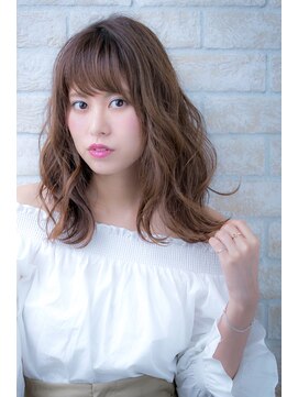 エルデ ナインズ ヘアー スタンド 川口店(elde 9's HAIR STAND) 大人かわいいクラシカルボルドーフェザーロングセンターパート