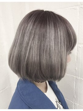 ヘアリゾート エーアイ 浅草橋店(hair resort Ai) ミディアムボブアッシュグレージュカラーワンカール【Ai浅草橋】