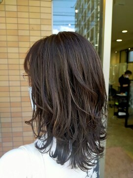 エイチ エアー ダヴ H air DAV調布北口 アッシュブラウンミディアムヘア