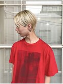 ハイトーン×センターパートマッシュ